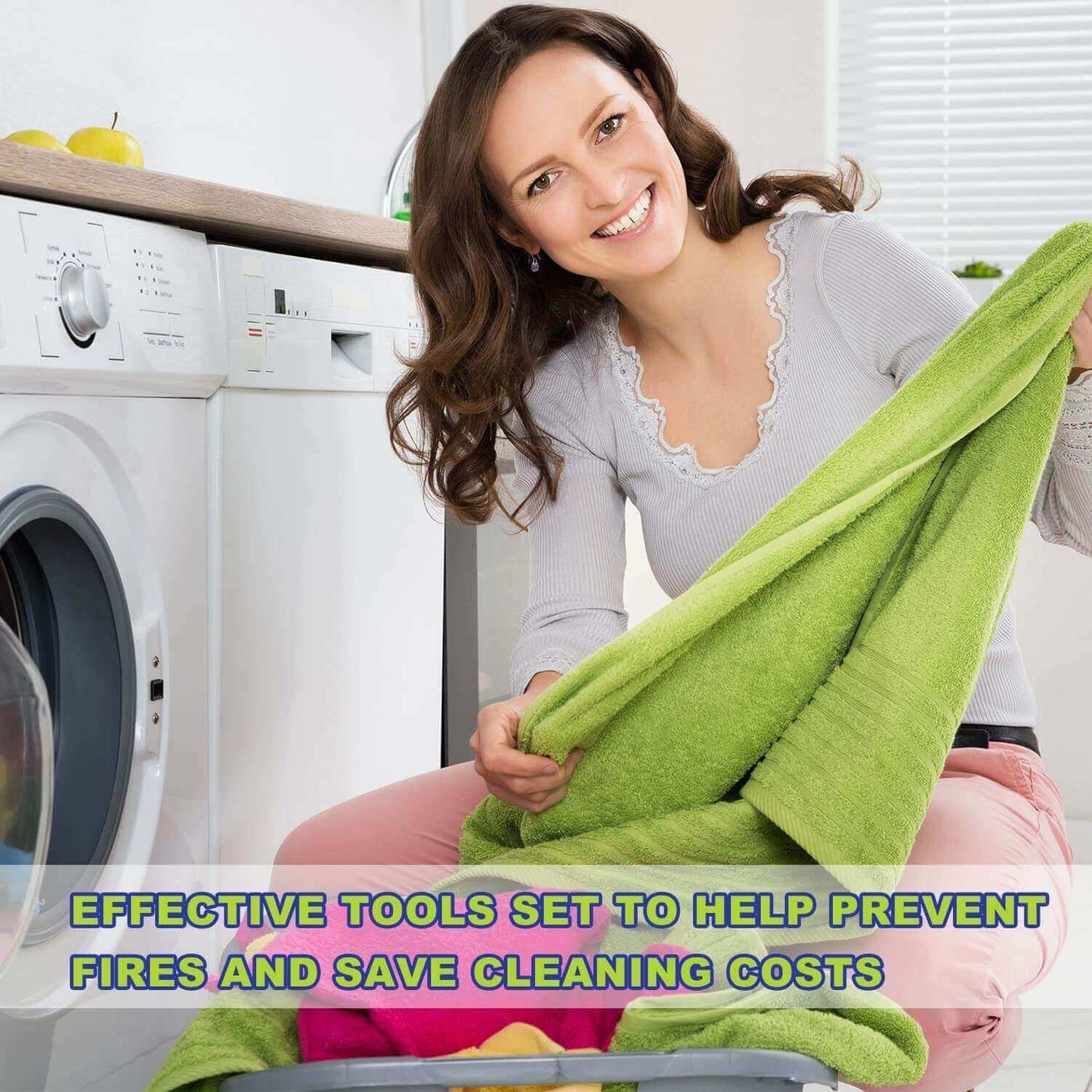 37-Piece Dryer Vent Cleaning Kit with Lint Vacuum Attachment & Universal Adapters