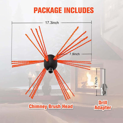 1 Piece Chimney Sweep Brush Replacement  size