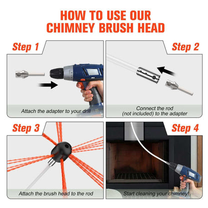 1 Piece Chimney Sweep Brush Replacement