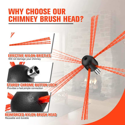 1 Piece Chimney Sweep Brush Replacement
