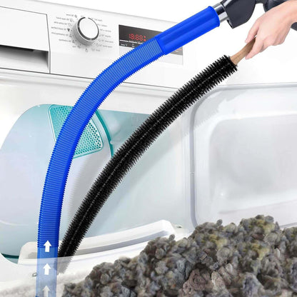 2-Piece Dryer Cleaning Kit, All-in-One Hose & Brush, Fits Any Vacuum Cleaner