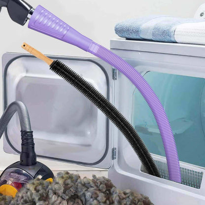 2-Piece Dryer Vent Cleaner Kit, Lint Brush + Detachable Hose & Adapter