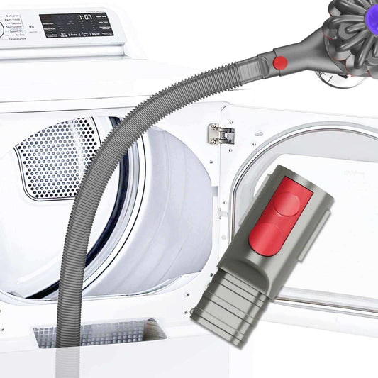 Dryer Vent Cleaner Attachment for Dyson V7–V15 Cordless, Flexible Lint Tool