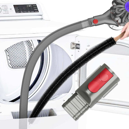 Dryer Vent Cleaner Attachment for Dyson V7–V15 Cordless, Flexible Lint Tool