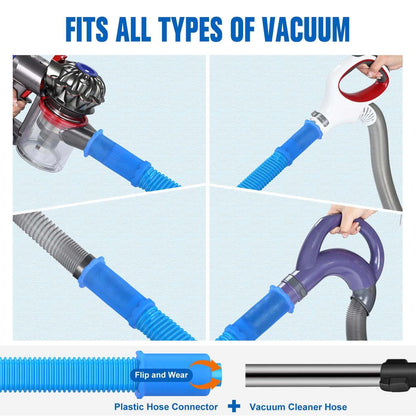 Universal Dryer Vent Vacuum Hose, One-Piece Design, Fits All Vacuums