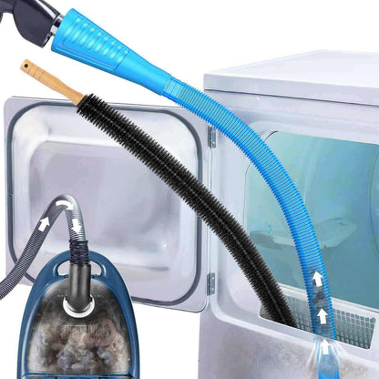 2-Piece Dryer Vent Cleaner Kit, Lint Brush + Detachable Hose & Adapter