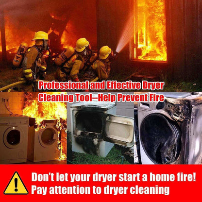 Dryer Vent Cleaning Kit with Lint Brush and Drill Adapter
